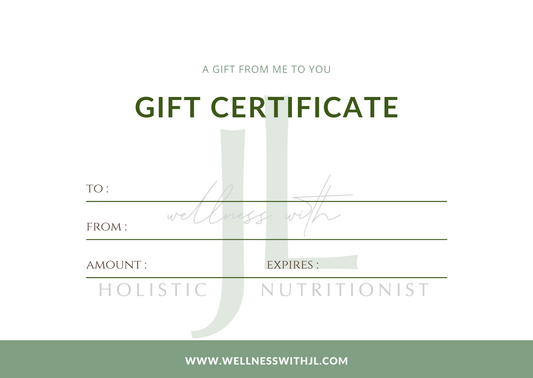 Wellness with JL gift voucher
